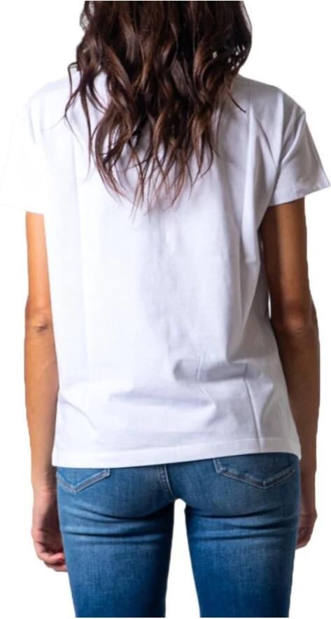 Armani Exchange Geprint T-shirt met ronde hals van katoen White Dames - Foto 2