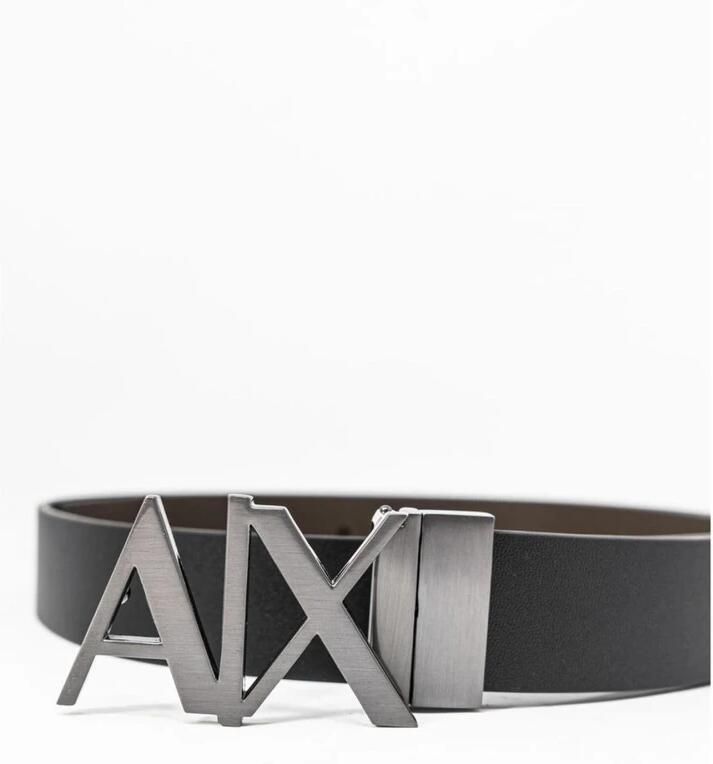 Armani Exchange Elegante lederen riem Herfst Winter collectie Black Heren - Foto 2