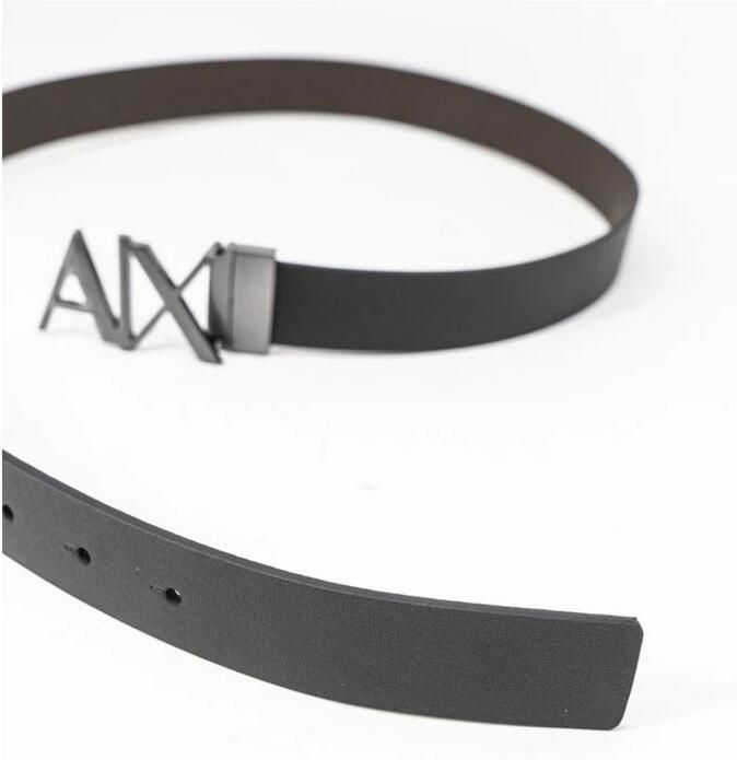 Armani Exchange Elegante lederen riem Herfst Winter collectie Black Heren - Foto 4