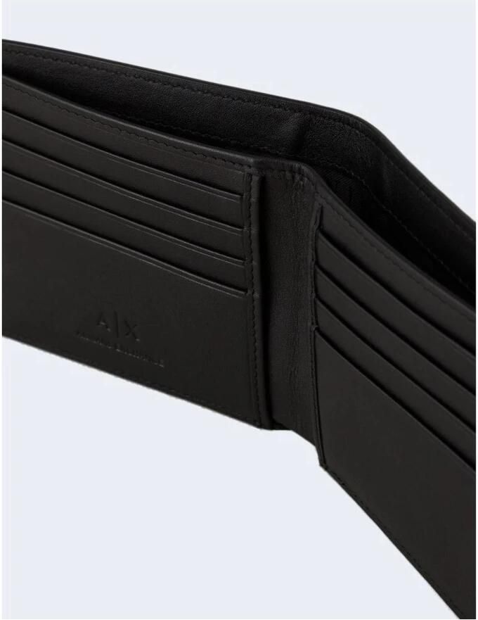 Armani Exchange Leren Portemonnee voor Heren met Binnencompartimenten Black Heren - Foto 2