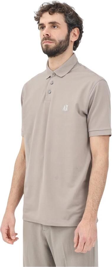 Armani Exchange Essentiële en verfijnde polo met korte mouwen Gray Heren - Foto 3
