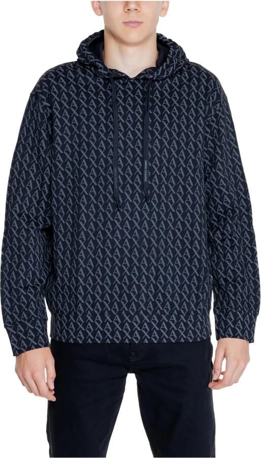 Armani Exchange Pinstripe Sweatshirt met Lange Mouwen Zwart Black Heren - Foto 4