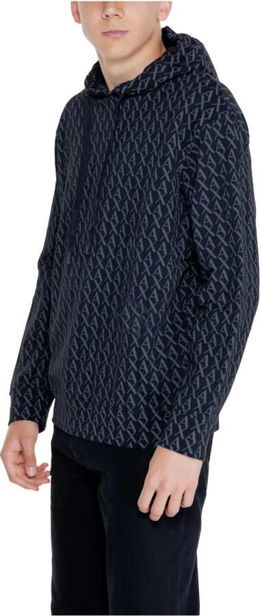 Armani Exchange Pinstripe Sweatshirt met Lange Mouwen Zwart Black Heren - Foto 2