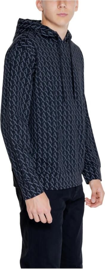 Armani Exchange Pinstripe Sweatshirt met Lange Mouwen Zwart Black Heren - Foto 3