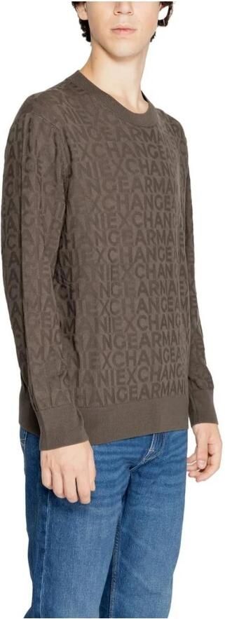 Armani Exchange Gebreide Viscose T-shirt Heren Collectie Green Heren - Foto 2