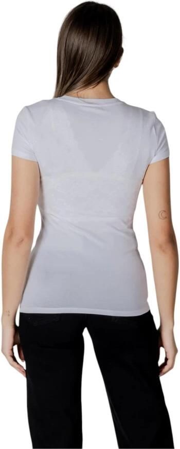 Armani Exchange Wit T-shirt met korte mouwen voor dames Modern ontwerp White Dames - Foto 5