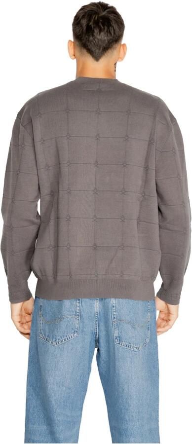 Armani Exchange Grijze Gebreide Trui Ronde Hals Herfst Winter Gray Heren - Foto 3