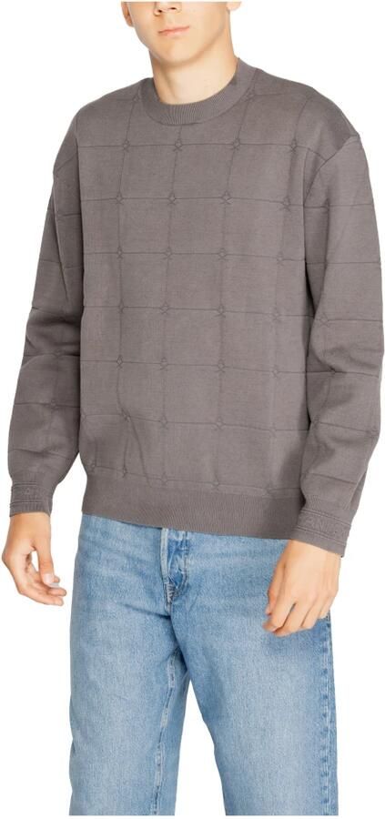 Armani Exchange Grijze Gebreide Trui Ronde Hals Herfst Winter Gray Heren - Foto 2