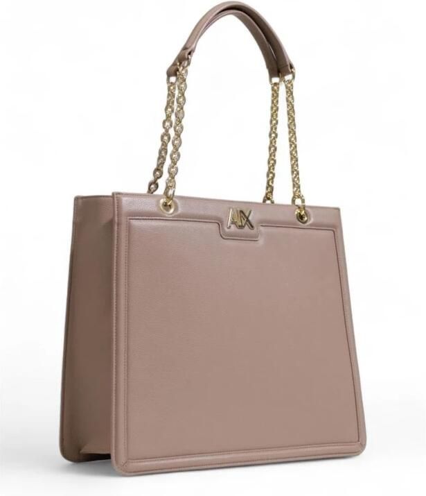 Armani Exchange Grijze Polyester Handtas met Strak Ontwerp Gray Dames