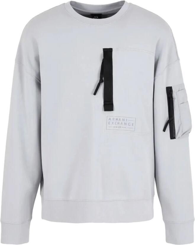 Armani Exchange Sweatshirt met labelprint model 'FELPA' - Foto 3