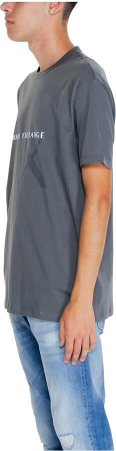 Armani Exchange Grijze Katoenen Heren Herfst Winter T-Shirt Gray Heren - Foto 5