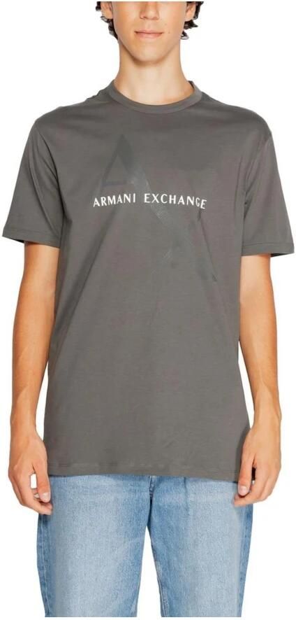 Armani Exchange Grijze Katoenen Heren Herfst Winter T-Shirt Gray Heren - Foto 2
