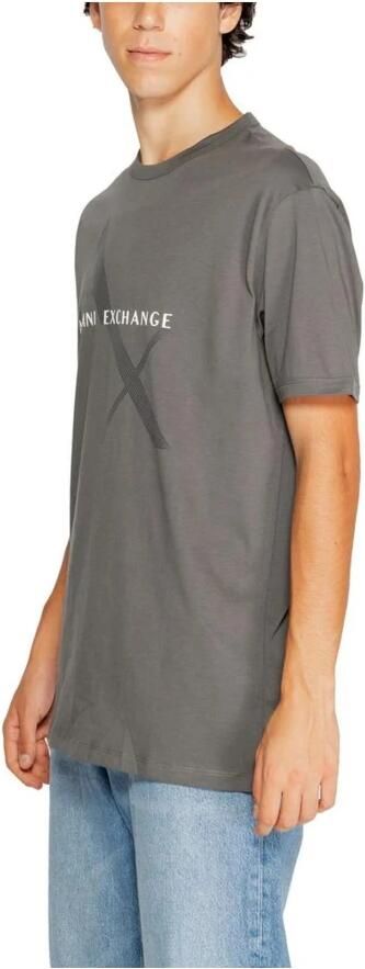 Armani Exchange Grijze Katoenen Heren Herfst Winter T-Shirt Gray Heren - Foto 3
