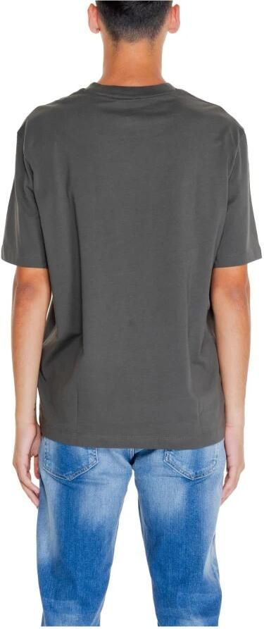 Armani Exchange Groen effen T-shirt met ronde hals en korte mouwen Green Heren - Foto 3
