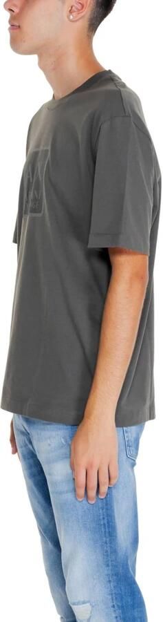 Armani Exchange Groen effen T-shirt met ronde hals en korte mouwen Green Heren - Foto 6