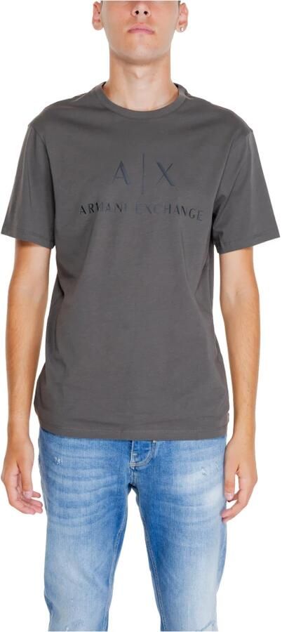 Armani Exchange Groen katoenen T-shirt Green Heren - Foto 3