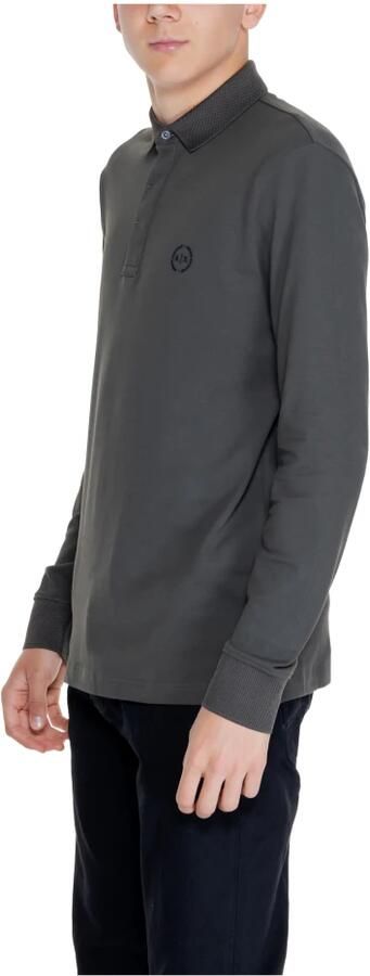Armani Exchange Groen Poloshirt met Lange Mouwen Green Heren