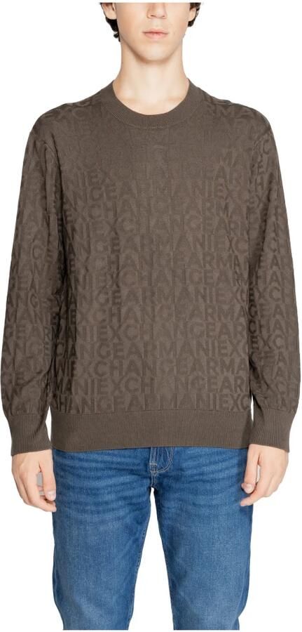 Armani Exchange Gebreide Viscose T-shirt Heren Collectie Green Heren - Foto 6