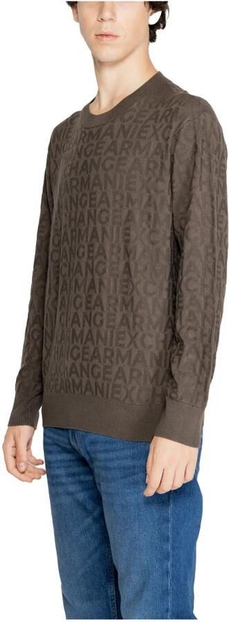 Armani Exchange Gebreide Viscose T-shirt Heren Collectie Green Heren - Foto 4