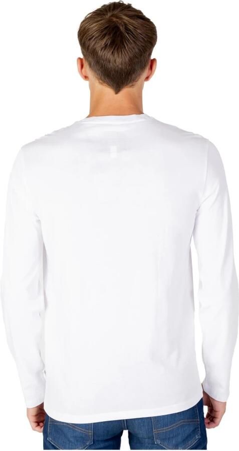 Armani Exchange Witte Katoenen T-shirt Herfst Winter Collectie White Heren - Foto 3
