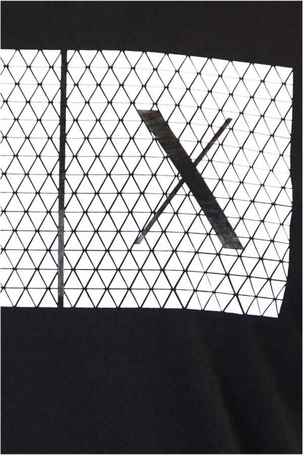 Armani Exchange Zwart Katoenen Heren T-Shirt Lente Zomer Collectie Black Heren - Foto 2