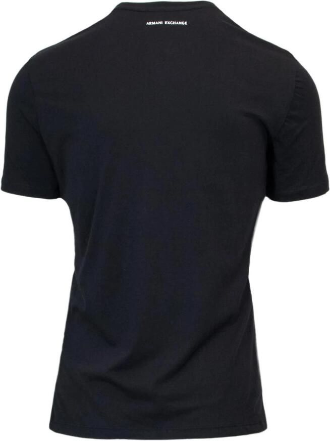 Armani Exchange Zwart Katoenen Heren T-Shirt Lente Zomer Collectie Black Heren