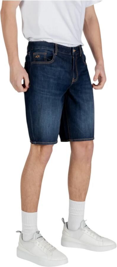 Armani Exchange Heren Bermuda Shorts Lente Zomer Collectie Blue Heren - Foto 3