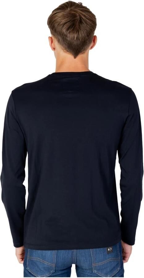 Armani Exchange Blauwe Print Longsleeve T-shirt Blue Heren - Foto 2