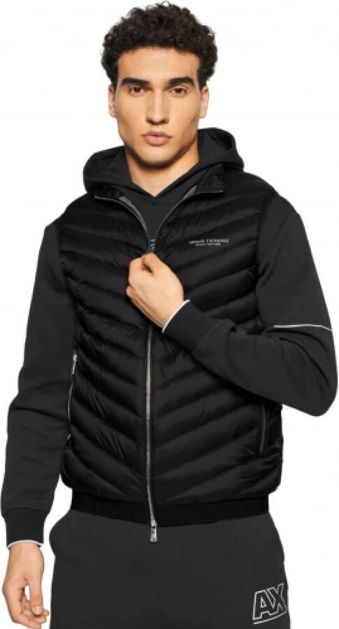 Armani Moderne gewatteerde en gewatteerde mouwloze jas voor heren Zwart Heren - Foto 5