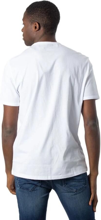 Armani Exchange Heren Katoenen T-Shirt Lente Zomer Collectie White Heren - Foto 3