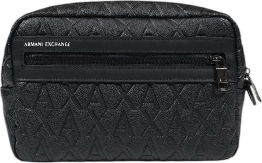 Ar i Exchange Zwarte polyester tas met ritsvakken Black - Foto 5