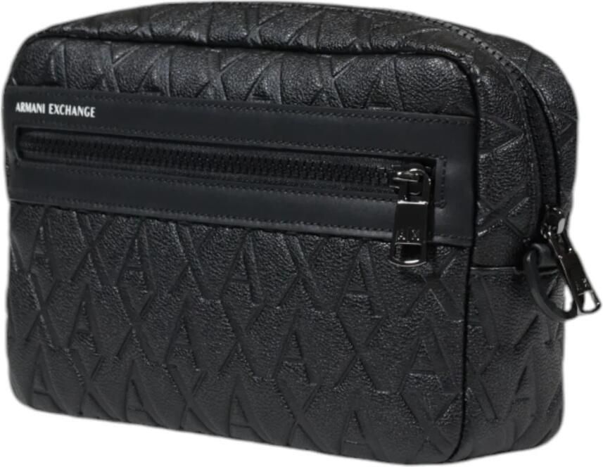 Ar i Exchange Zwarte polyester tas met ritsvakken Black - Foto 2