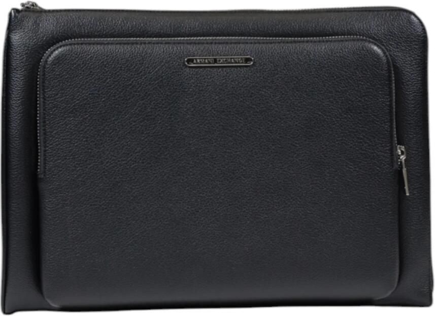 Armani Exchange Stijlvolle laptoptas met ritssluiting en binnenvakken Black Heren - Foto 6