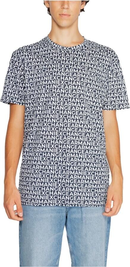 Armani Exchange Heren T-shirt Polo Herfst Winter Collectie Blue Heren - Foto 3