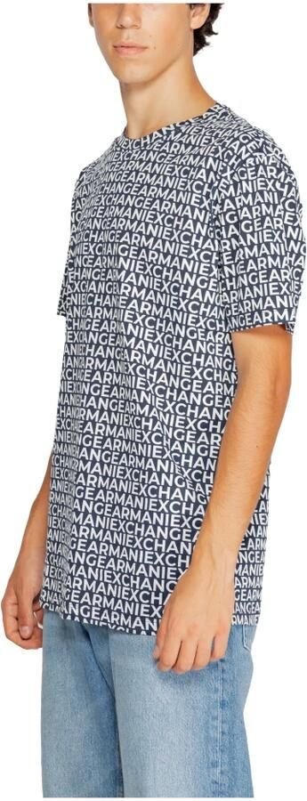 Armani Exchange Heren T-shirt Polo Herfst Winter Collectie Blue Heren - Foto 8