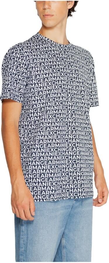 Armani Exchange Heren T-shirt Polo Herfst Winter Collectie Blue Heren - Foto 7