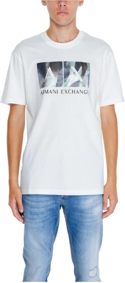 Armani Exchange Katoenen T-shirt Heren Collectie Herfst Winter White Heren