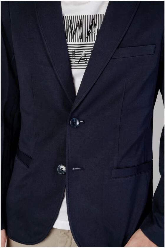 Armani Exchange Regular fit colbert met dubbele knoopsluiting model 'GIACCA' - Foto 6