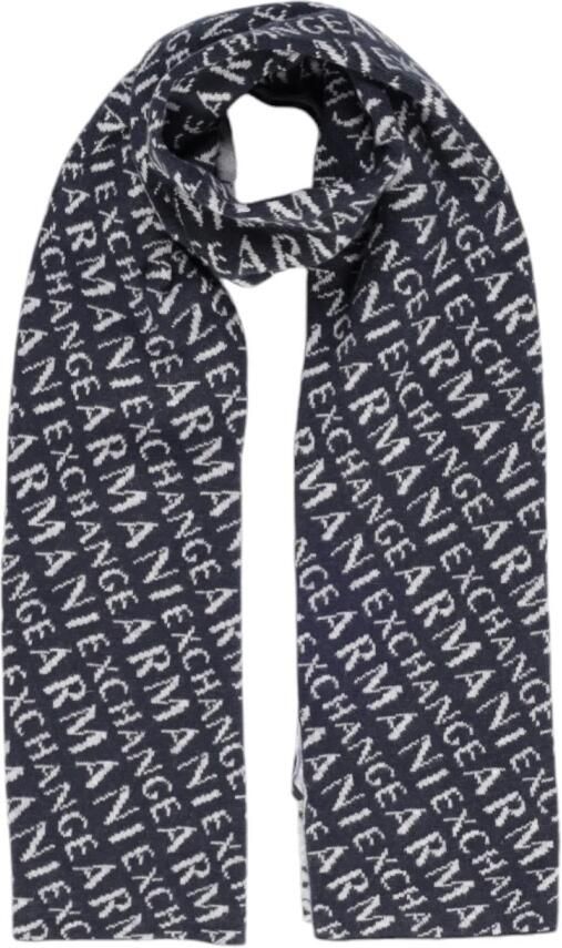 Armani Exchange Herfst Winter Heren Sjaals en Handschoenen Blue Heren