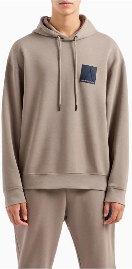 Emporio Armani Grijze Logo Patch Hoodie Sweater Brown Heren - Foto 3