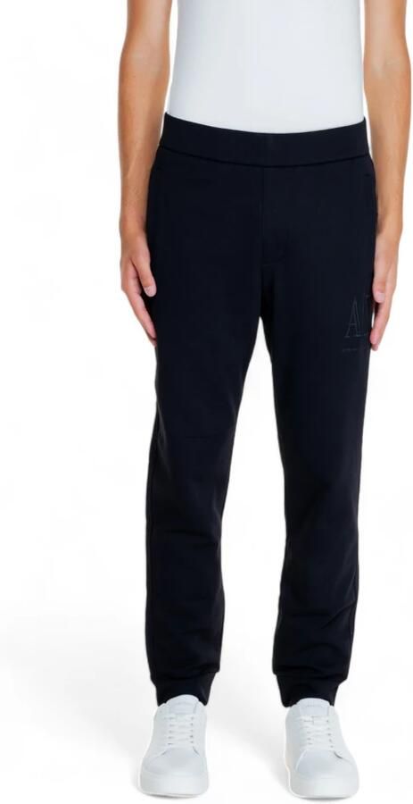 Armani Exchange Zwarte sweatpants met elastische boorden Black Heren