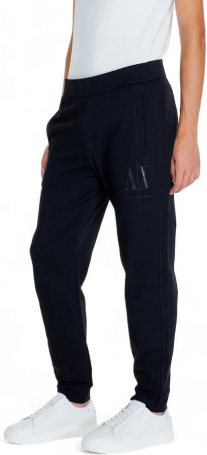 Armani Exchange Zwarte sweatpants met elastische boorden Black Heren - Foto 3