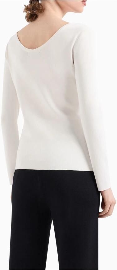 Armani Exchange Ivoor Trui voor Vrouwen White Dames - Foto 2