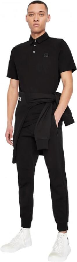 Armani Exchange Zwarte broek met vetersluiting en voorzakken Black Heren - Foto 15