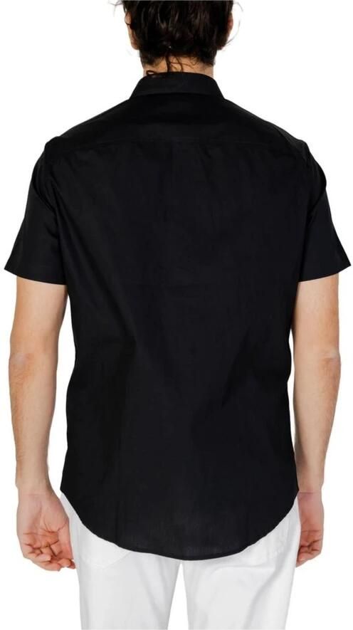 Armani Exchange Katoenen Korte Mouw Shirt Black Heren - Foto 2