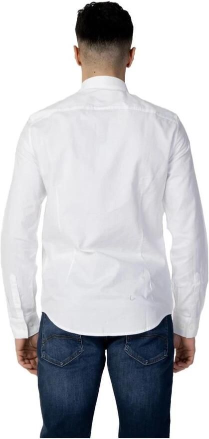 Armani Exchange Katoenen Lange Mouw Shirt Collectie White Heren - Foto 7