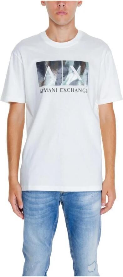Armani Exchange Katoenen T-shirt Heren Collectie Herfst Winter White Heren - Foto 4