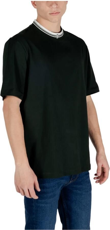 Armani Exchange Katoenen T-shirt korte mouwen lente zomer Black Heren - Foto 4