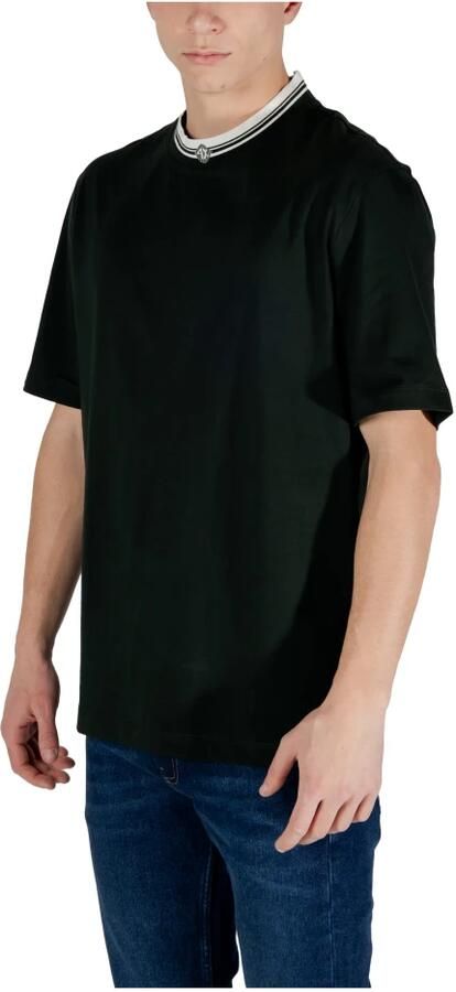 Armani Exchange Katoenen T-shirt korte mouwen lente zomer Black Heren - Foto 5