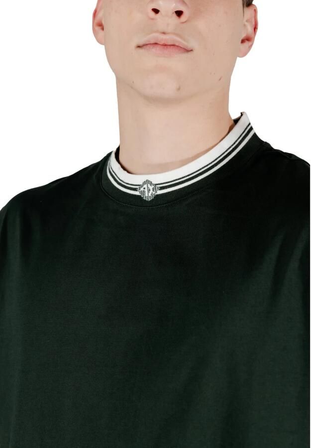 Armani Exchange Katoenen T-shirt korte mouwen lente zomer Black Heren